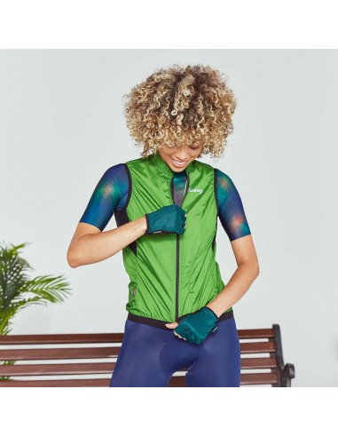 Chaqueta windbreaker sin mangas Nopal W