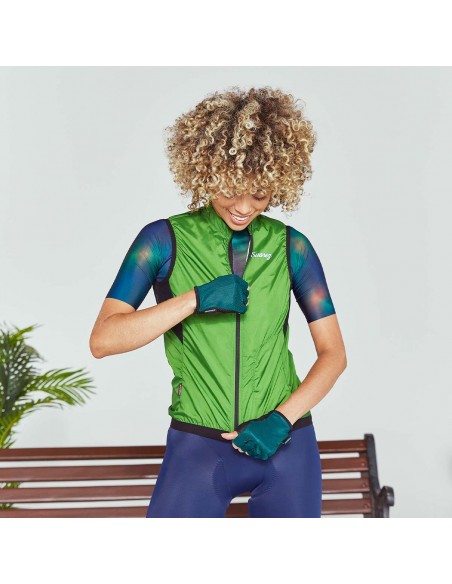 Chaqueta windbreaker sin mangas Nopal W