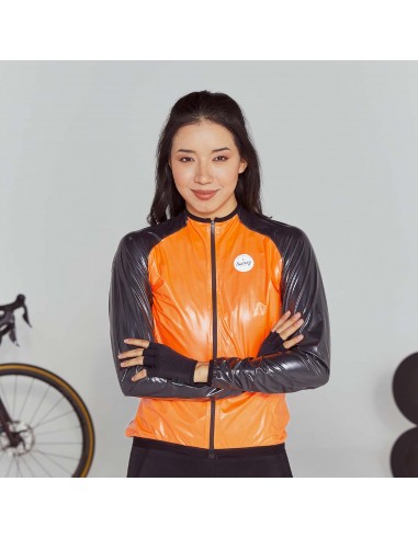 Chaqueta membrana impermeable Shell 2.0 Naranja