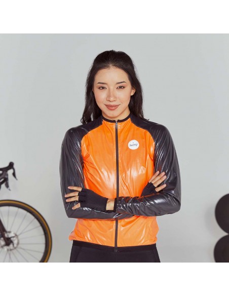 Chaqueta membrana impermeable Shell 2.0 Naranja