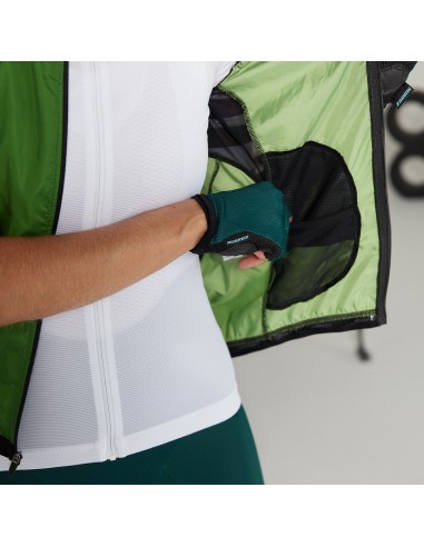 Chaqueta windbreaker sin mangas Nopal W