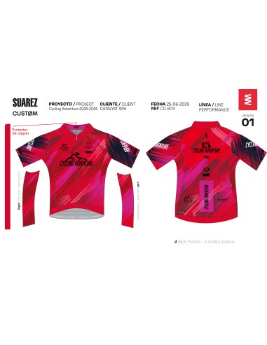 Tricota manga corta Cycling Adventure 2025