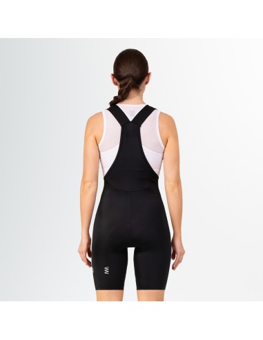 Short femenino para Ciclismo con tirantes Suarez Spyder Black W
