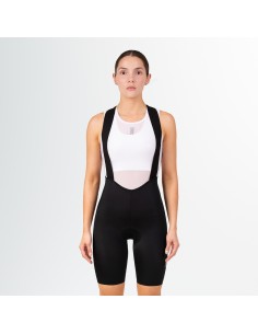 Short femenino para Ciclismo con tirantes Suarez Spyder Black W 2