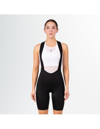 Short femenino para Ciclismo con tirantes Suarez Spyder Black W