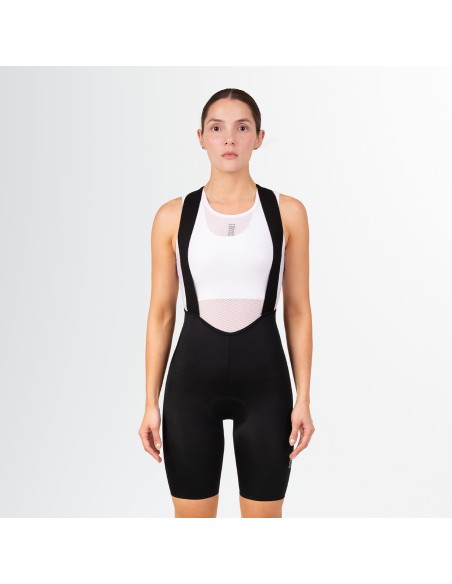 Short femenino para Ciclismo con tirantes Suarez Spyder Black W
