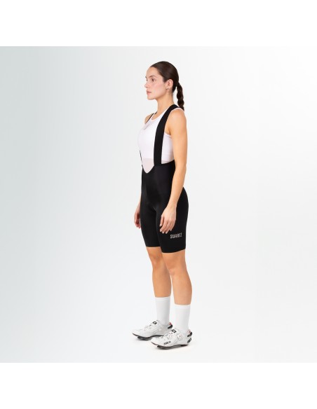 Short femenino para Ciclismo con tirantes Suarez Spyder Black W