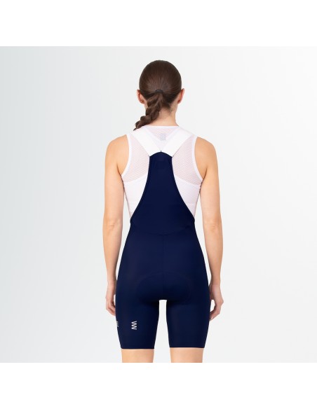 Short femenino para Ciclismo con tirantes Suarez Spyder Blue W