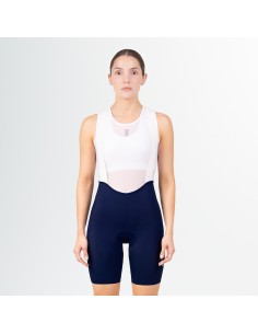 Short femenino para Ciclismo con tirantes Suarez Spyder Blue W 2