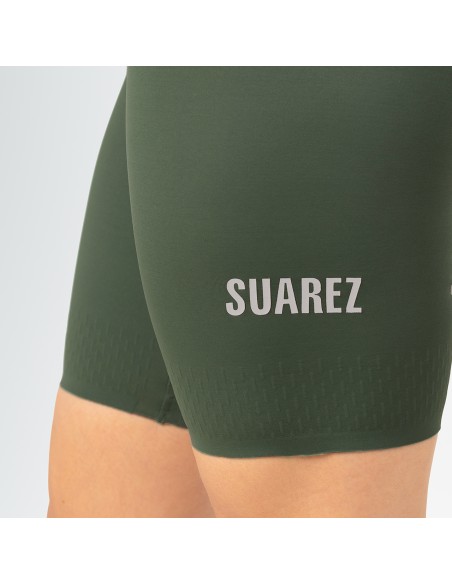 Short femenino para Ciclismo con tirantes Suarez Spyder Green W