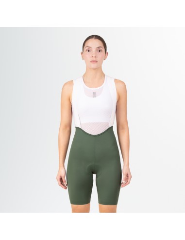 Short femenino para Ciclismo con tirantes Suarez Spyder Green W