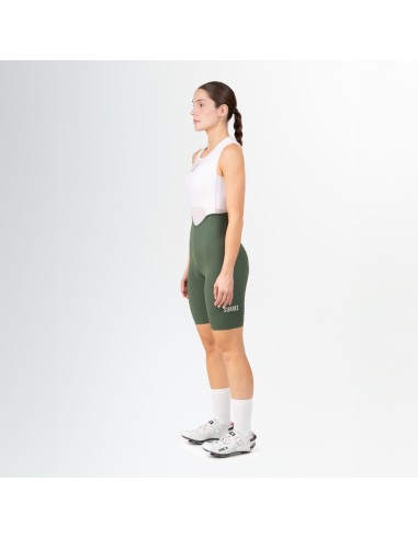Short femenino para Ciclismo con tirantes Suarez Spyder Green W