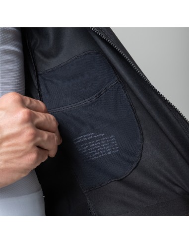 Chaqueta cortavientos Ciclismo sin manga Suarez Barrier Black