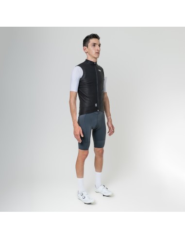 Chaqueta cortavientos Ciclismo sin manga Suarez Barrier Black