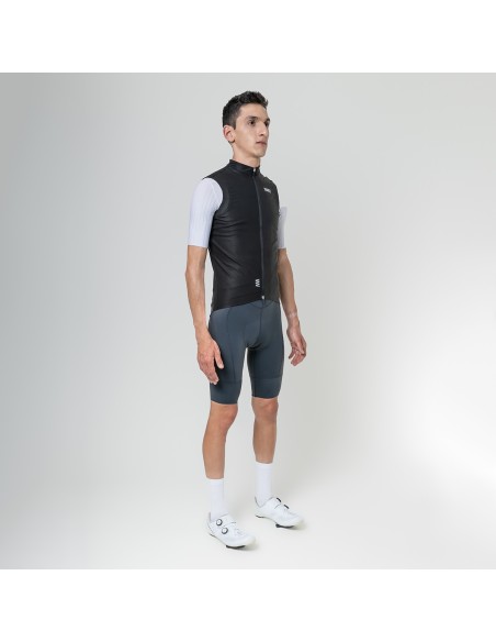 Chaqueta cortavientos Ciclismo sin manga Suarez Barrier Black