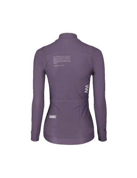 Jersey térmico para Ciclismo calce femenino Suarez Rise Dusk Purple W